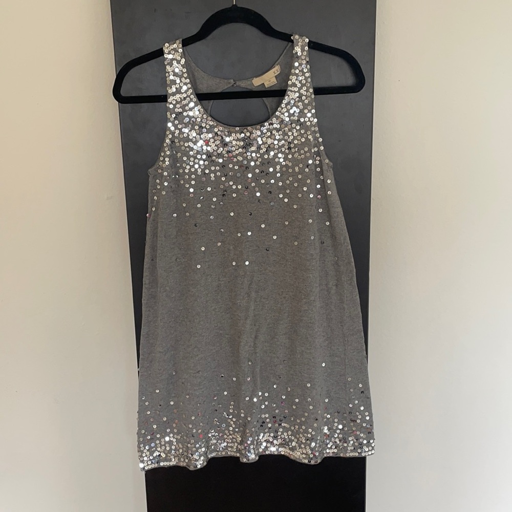 Gray sequin dress